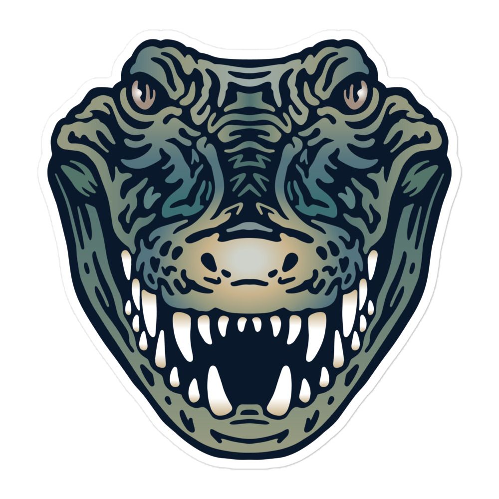 Australian Crocodile Portrait Sticker