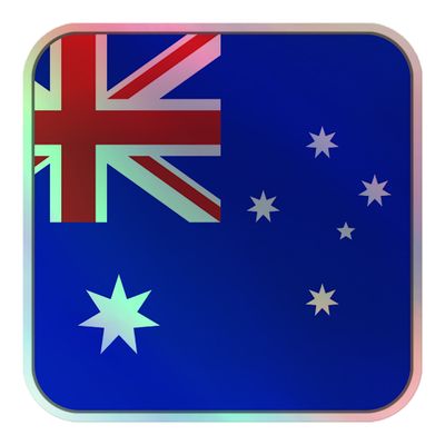 Australia Flag Holographic Sticker