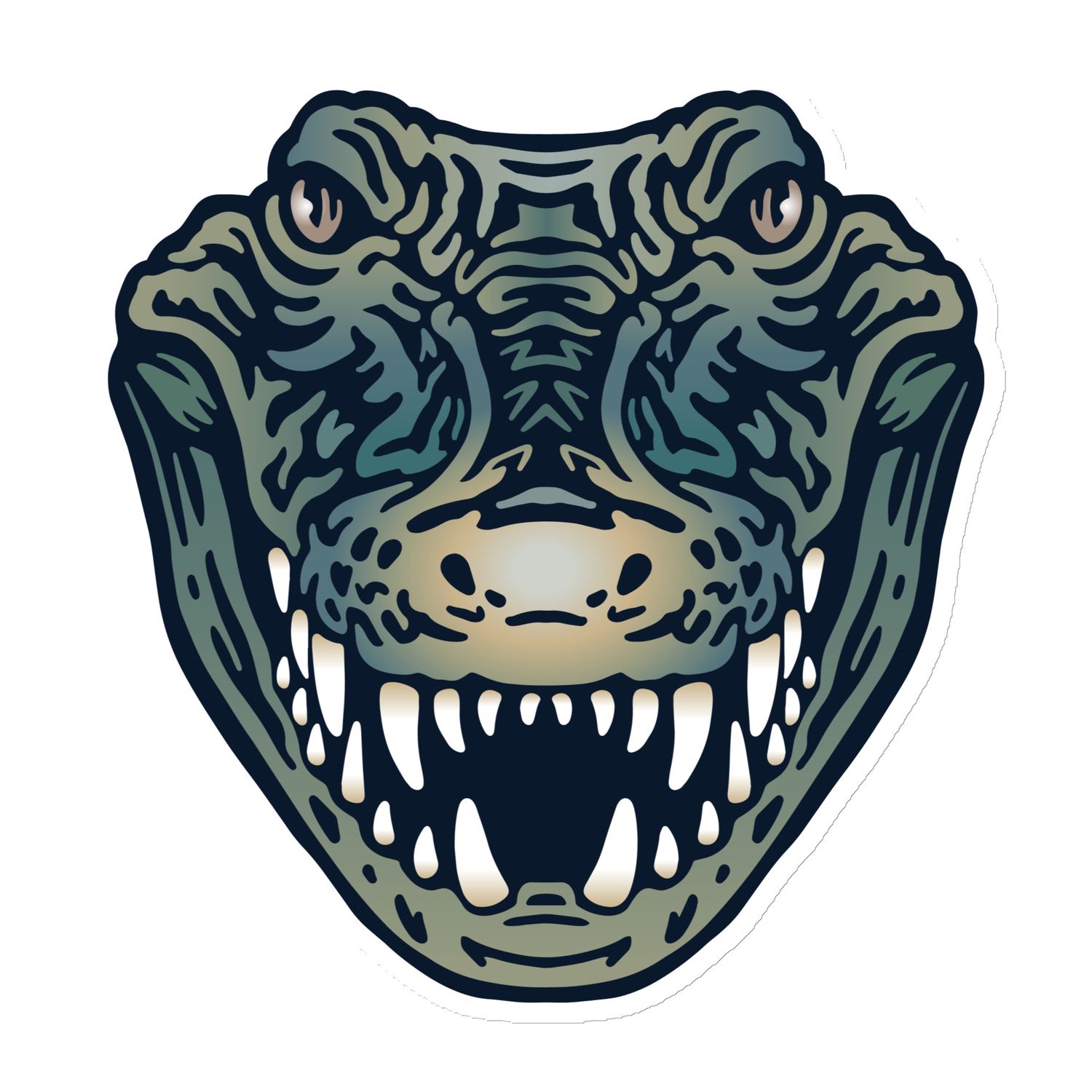 Australian Crocodile Portrait Magnet