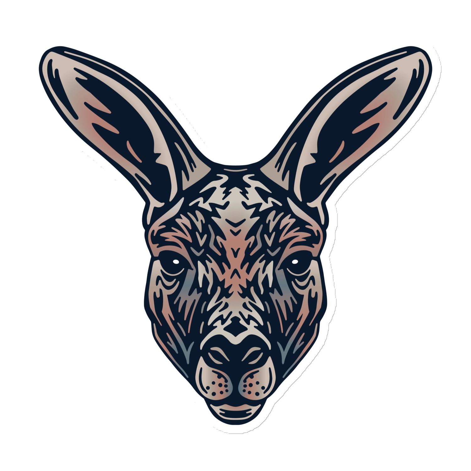 Australian Kangaroo Portrait Magnet