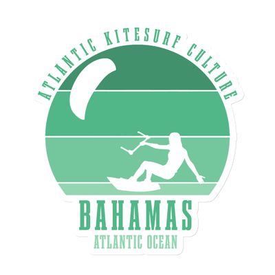 Bahamas Kitesurfing Culture Girl Green Magnet