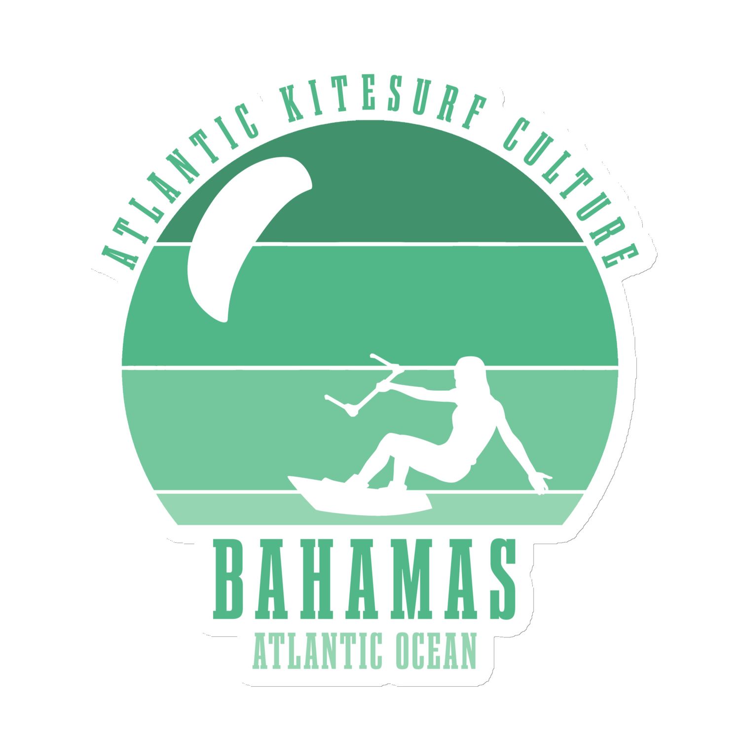 Bahamas Kitesurfing Culture Girl Green Magnet