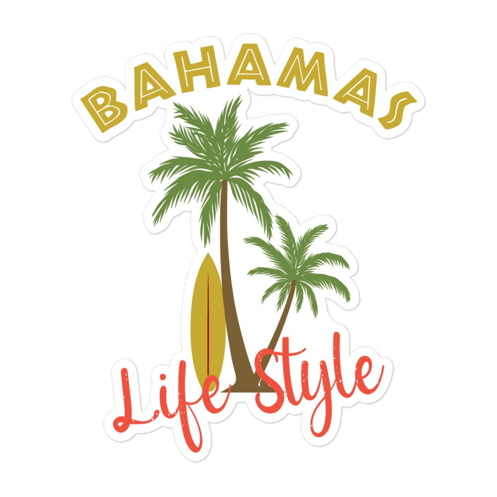 Bahamas Tropical Life Style Sticker