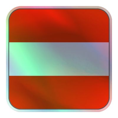 Austria Flag Holographic Sticker