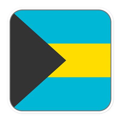 Bahamas Flag Sticker