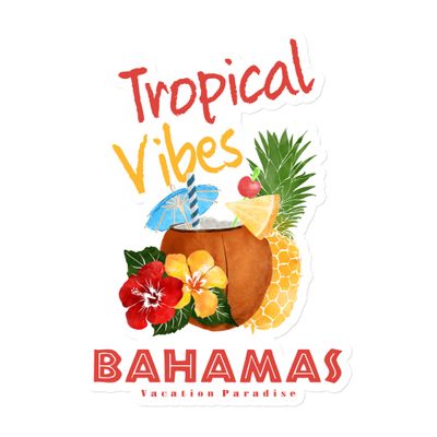 Bahamas Tropical Vibes Magnet
