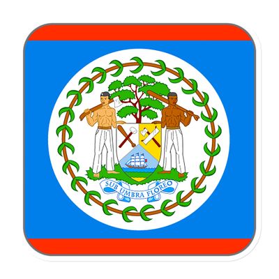 Belize Flag Magnet