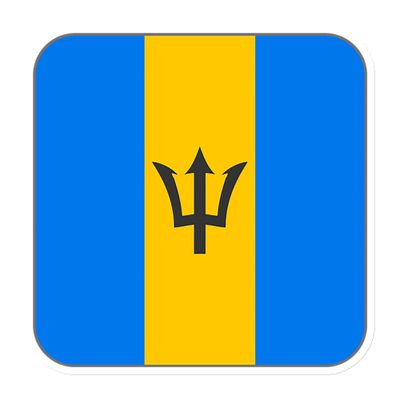 Barbados Flag Magnet
