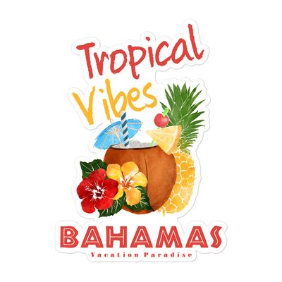Bahamas Tropical Vibes Sticker
