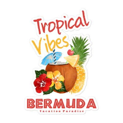 Bermuda Tropical Vibes Sticker