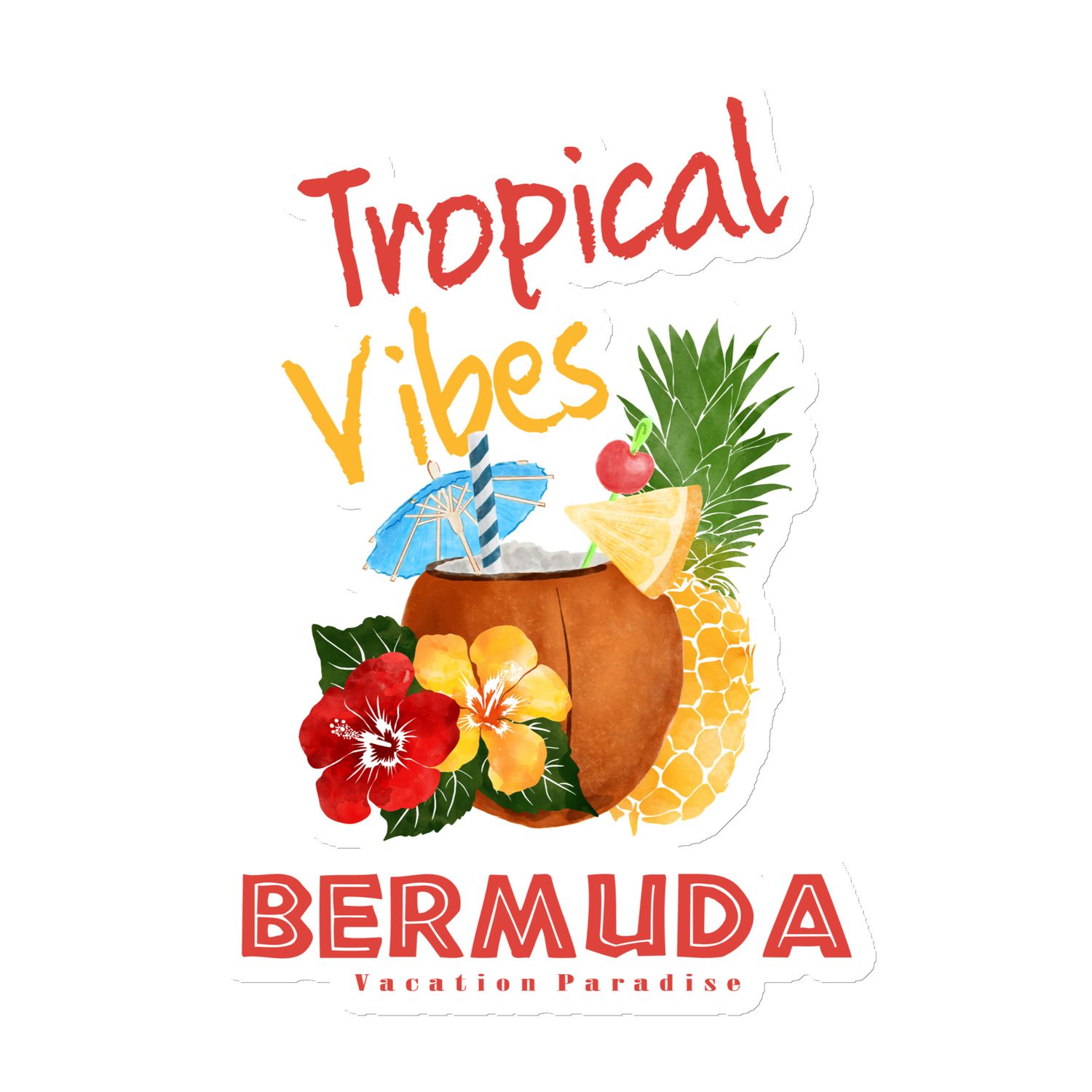 Bermuda Tropical Vibes Magnet