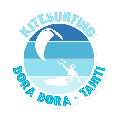 Bora Bora Kitesurfing Blue Magnet