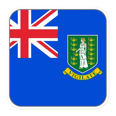 British Virgin Islands Flag Sticker