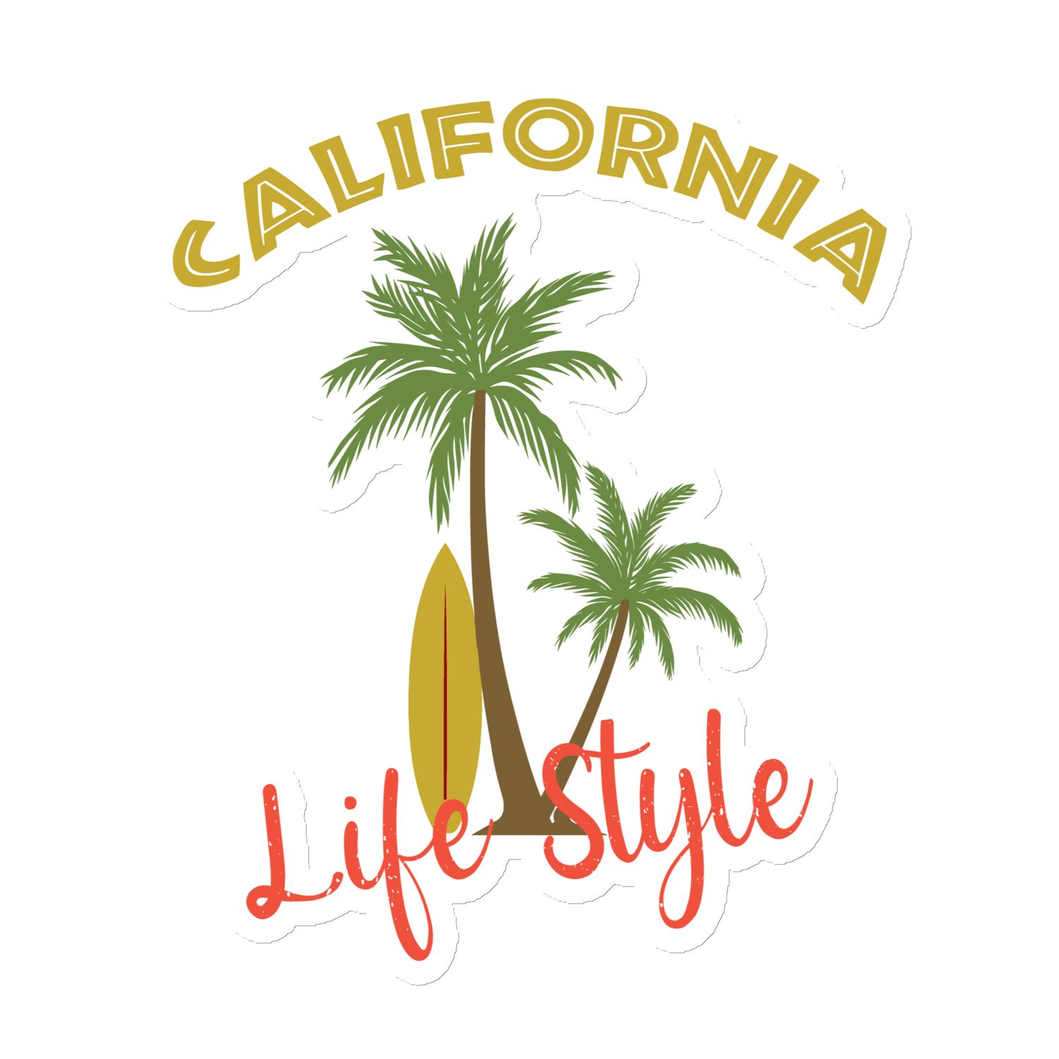 California Tropical Life Style Magnet