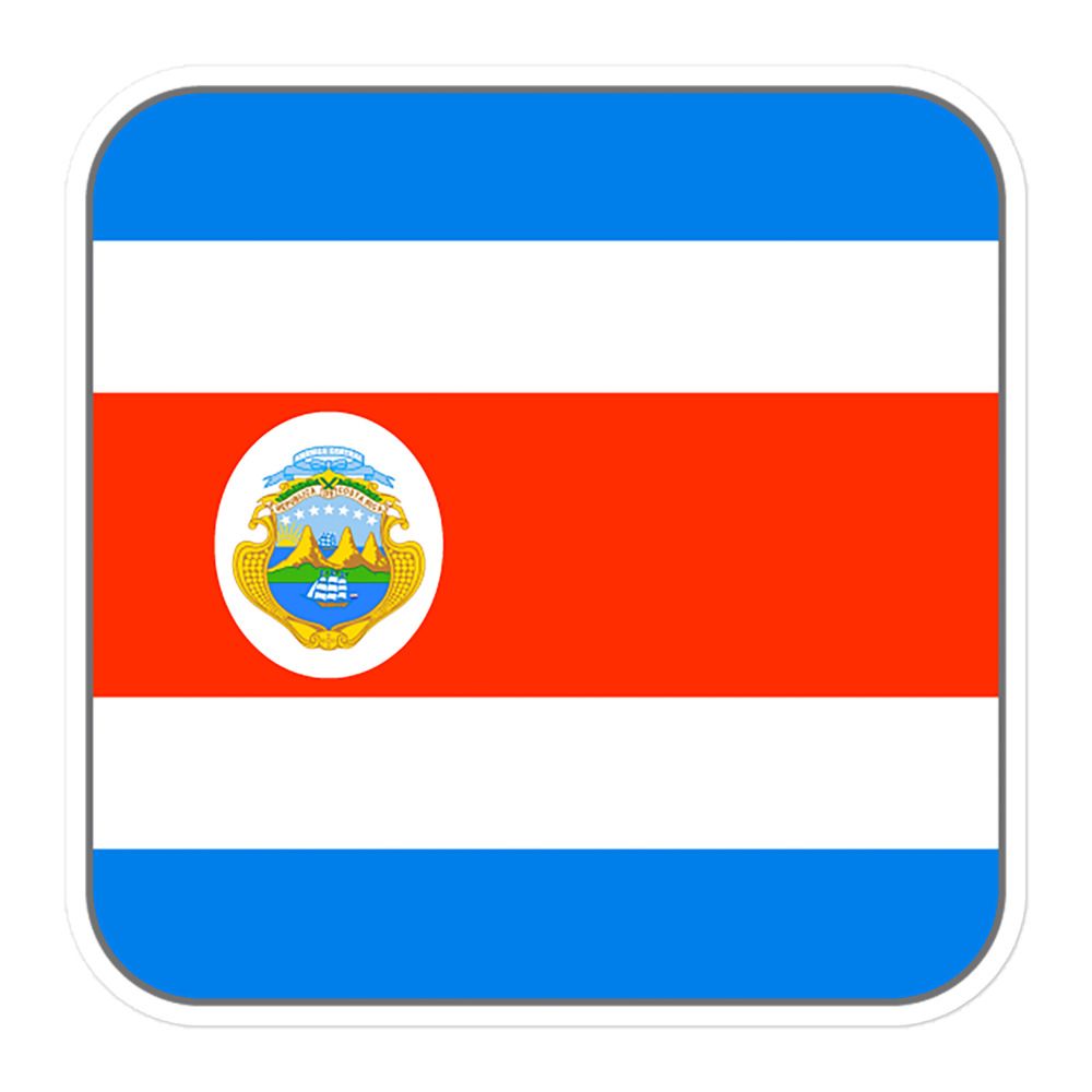Costa Rica Flag Sticker