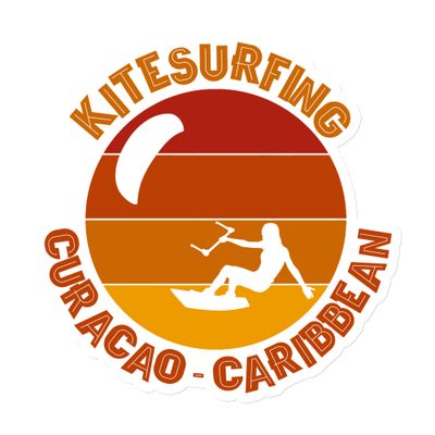 Curaçao Kitesurfing Girl Red Magnet