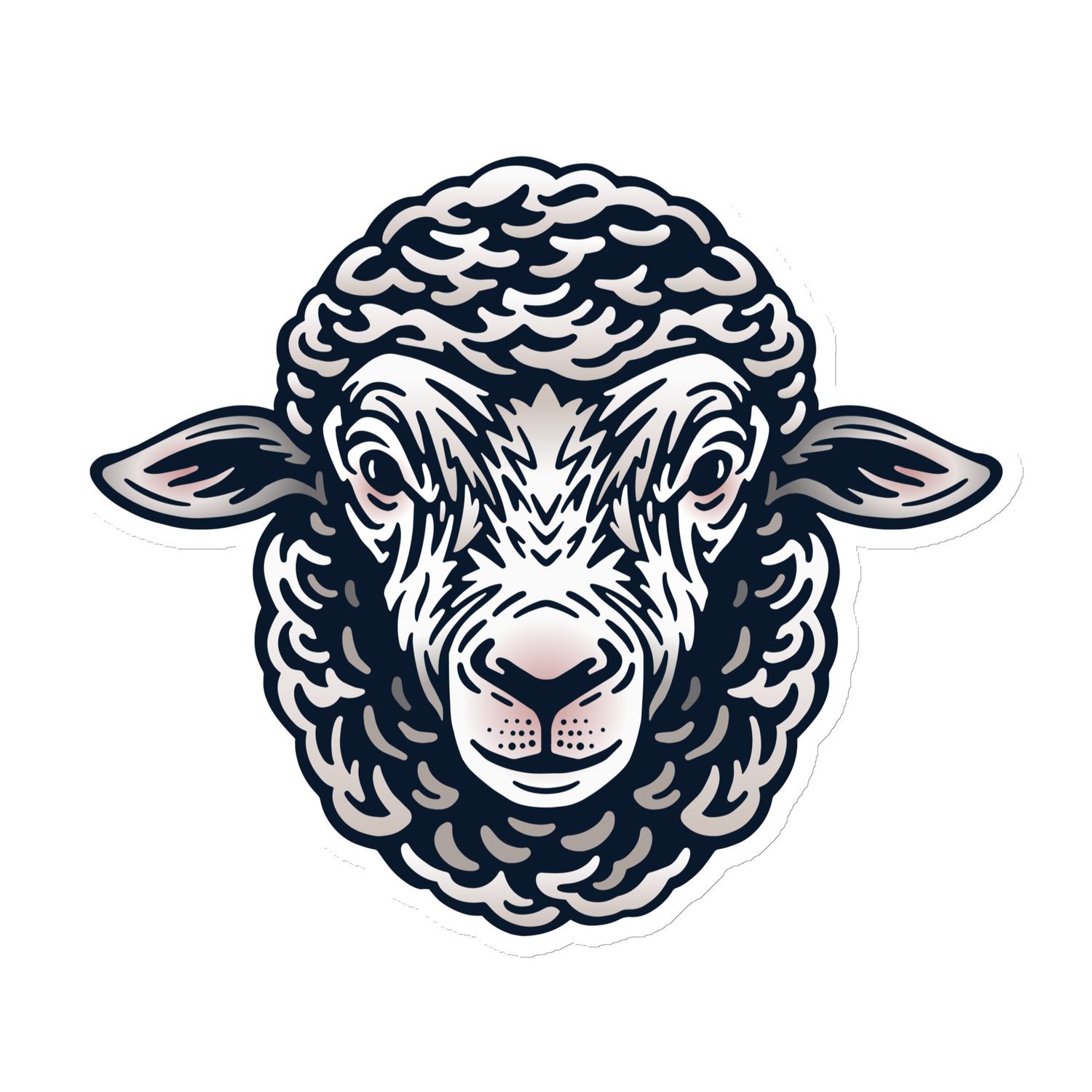 Farm Sheep Portrait Magnet
