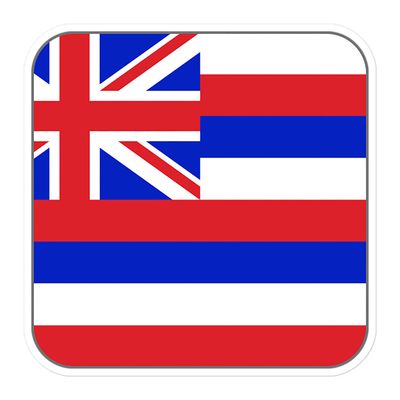 Hawaii Flag Sticker
