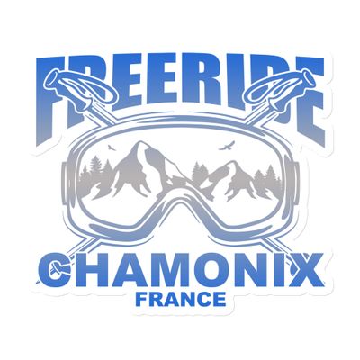 Freeride Skiing Chamonix France Magnet