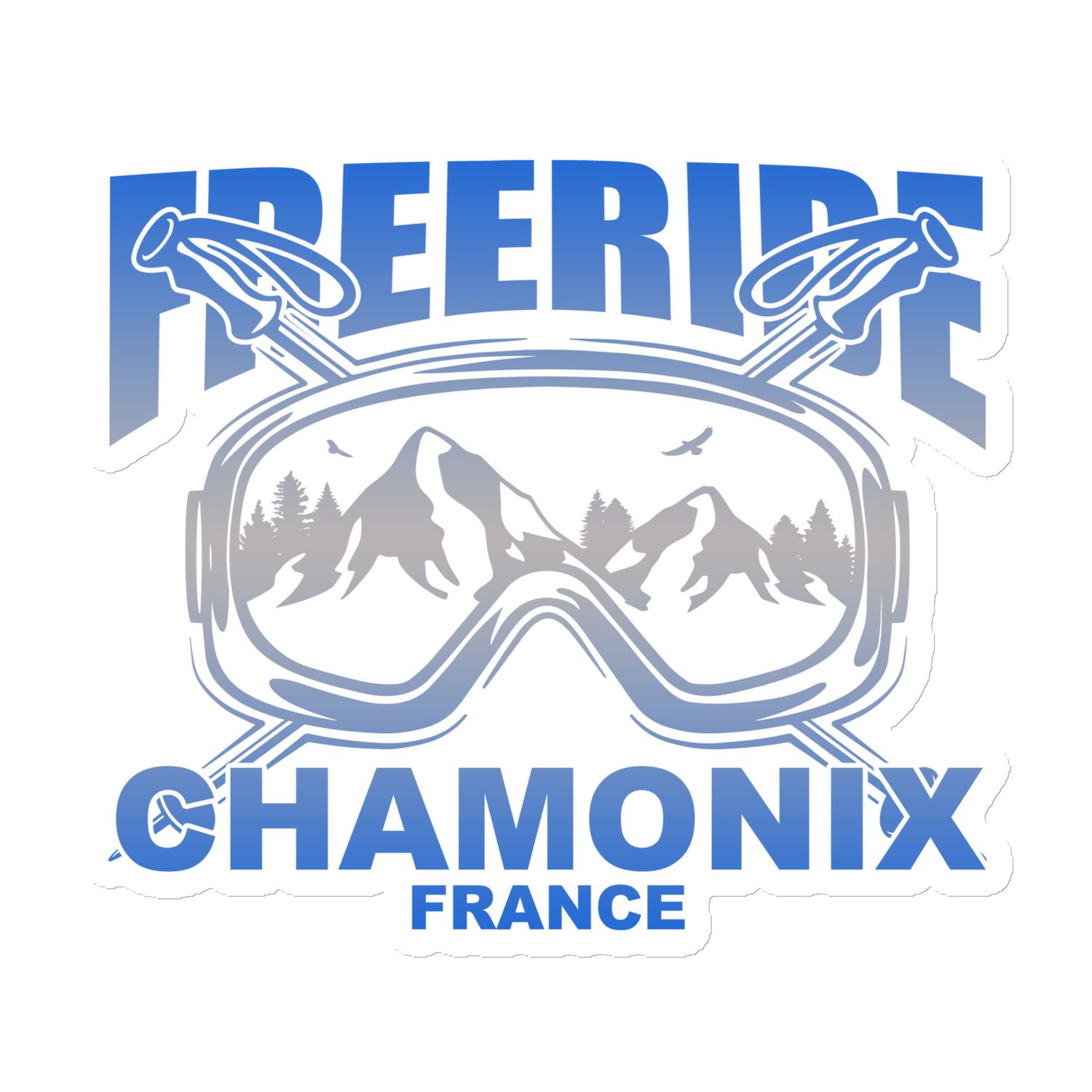 Freeride Skiing Chamonix France Magnet