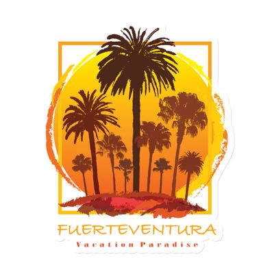 Fuerteventura Sunset Palms Magnet