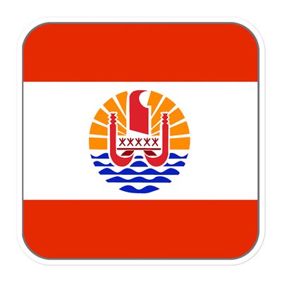 French Polynesia Flag Sticker