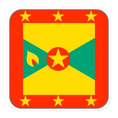 Grenada Flag Sticker