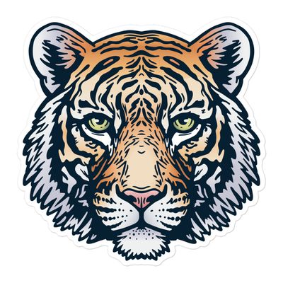 Indian Bengal Tiger Portrait Sticker