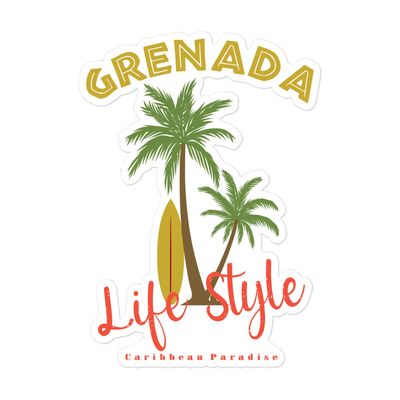 Grenada Tropical Life Style Sticker