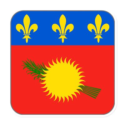 Guadeloupe Flag Magnet