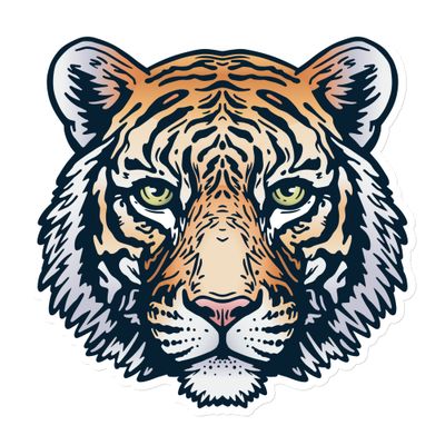 Indian Bengal Tiger Portrait Magnet
