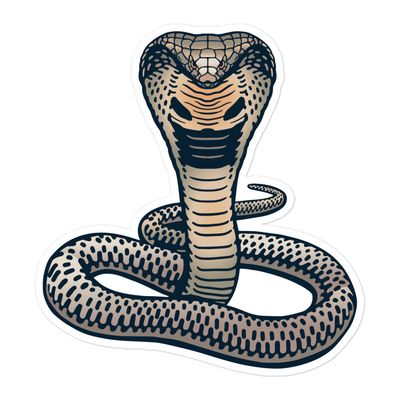 Indian King Cobra Sticker