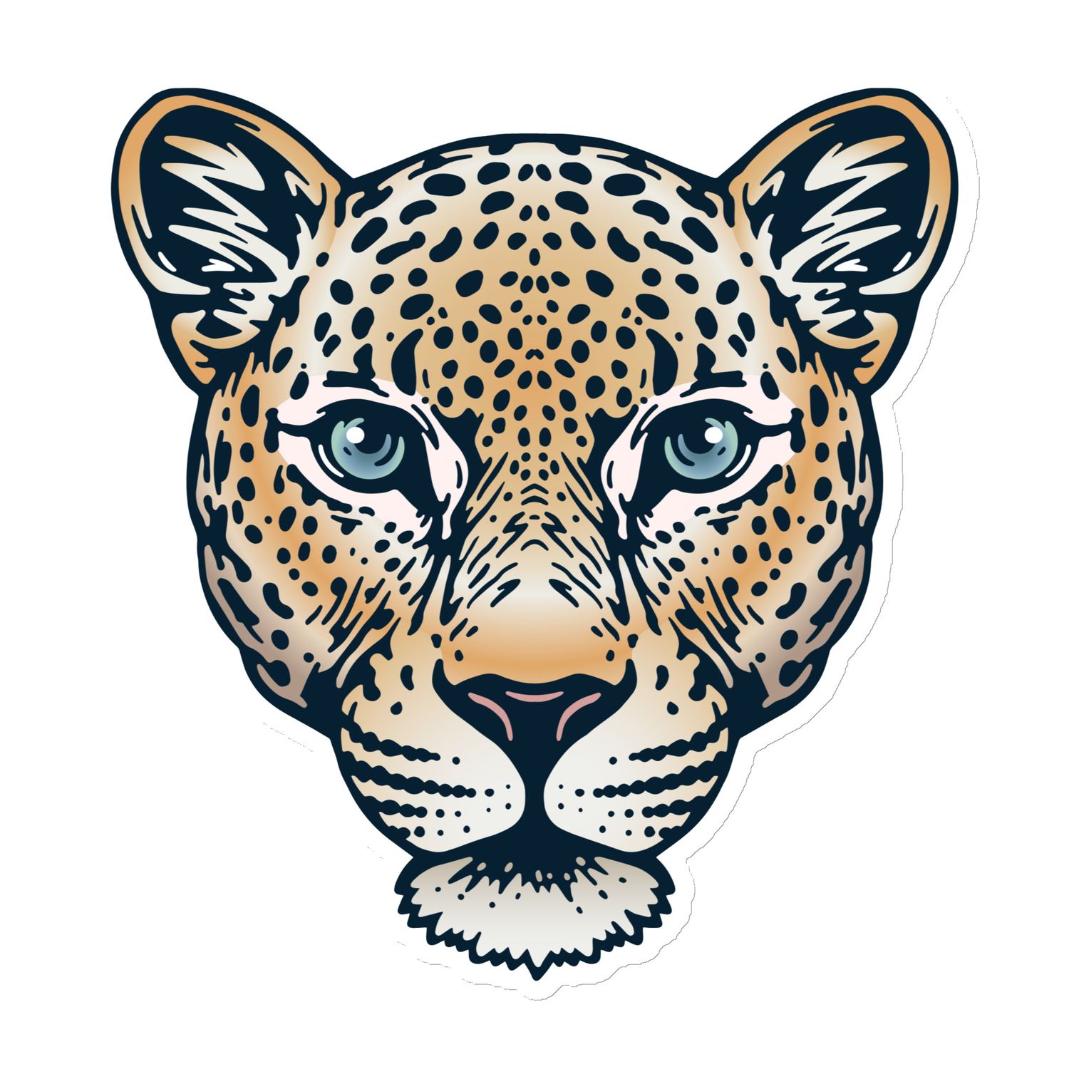 Indian Leopard Portrait Magnet