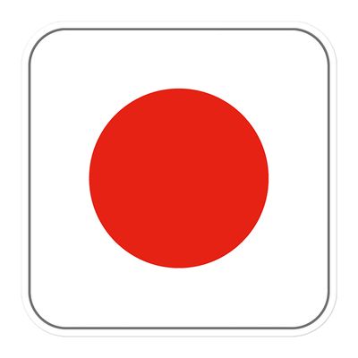 Japan Flag Sticker