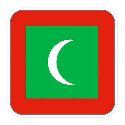 Maldives Flag Sticker