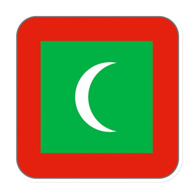 Maldives Flag Magnet