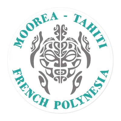 Moorea Tahiti Sea Turtle, French Polynesia Sticker