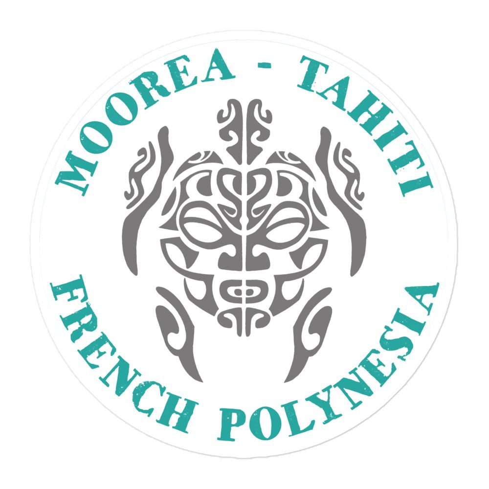 Moorea Tahiti Sea Turtle, French Polynesia Sticker