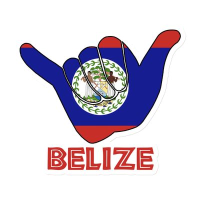 Belize Shaka Hang Loose Belize Flag Magnet