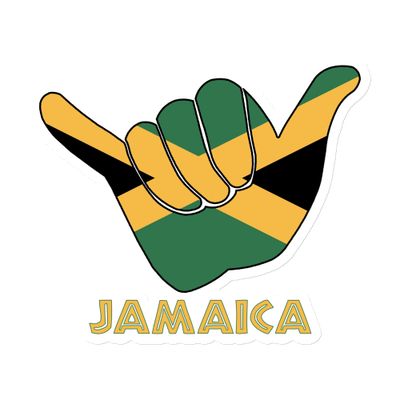 Jamaica Shaka Hang Loose Jamaican Flag Magnet