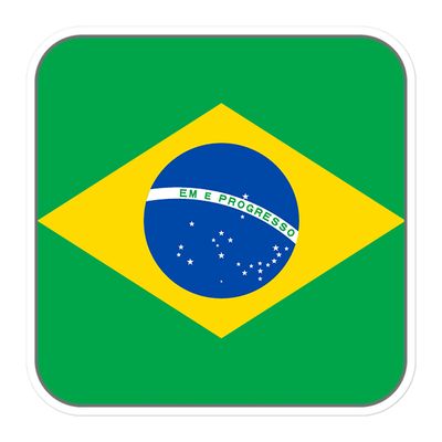 Brazil Flag Sticker