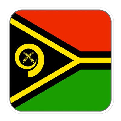 Vanuatu Flag Sticker