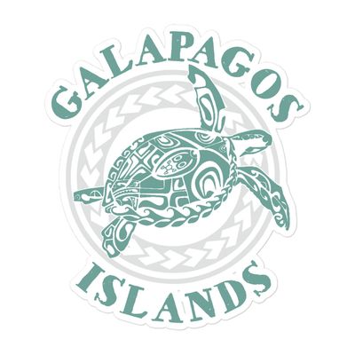 Galapagos Islands Tribal Tattoo Sea Turtle Sticker