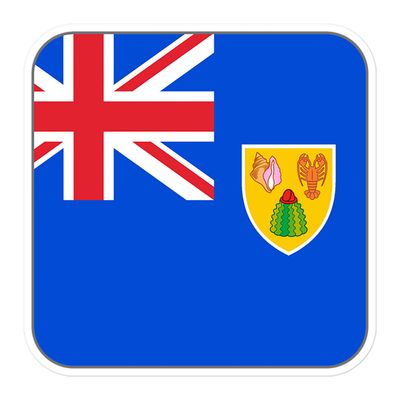 Turks and Caicos Islands Flag Sticker