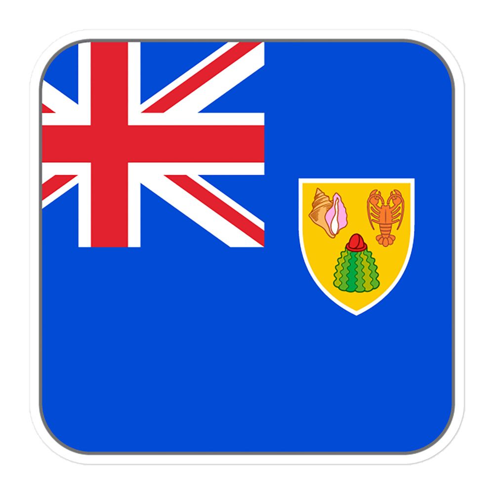 Turks and Caicos Islands Flag Sticker