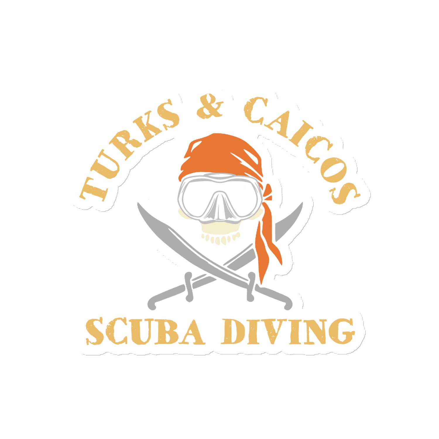 Turks and Caicos Pirate Scuba Diver Magnet