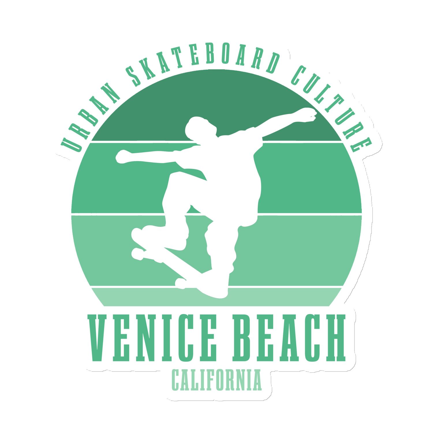 Venice Beach California Skateboarder Urban Skateboarding Magnet