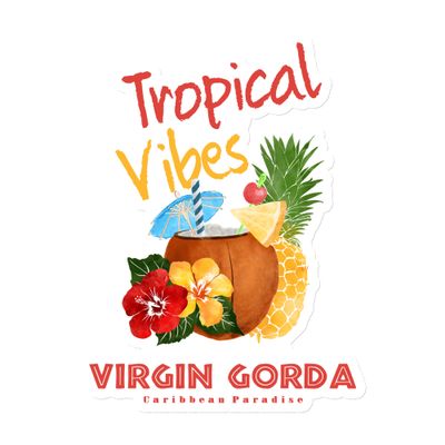 Virgin Gorda Tropical Vibes, Tourist Vacation Magnet