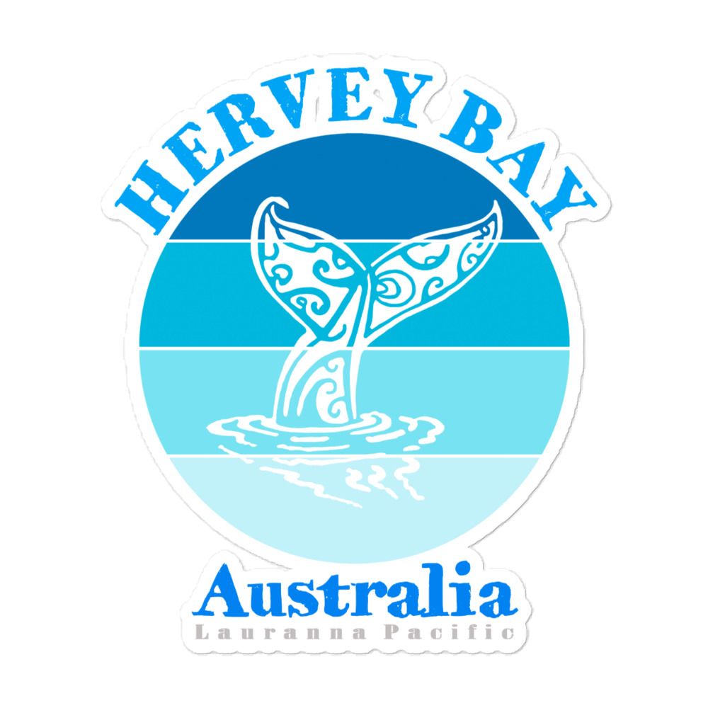 Whale Tail Hervey Bay Australia Ocean Sticker