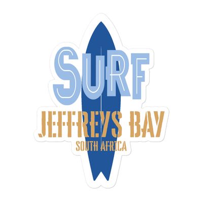 Surf Jeffreys Bay, Surfing Jeffreys Bay in South Africa, Surfboard Sticker